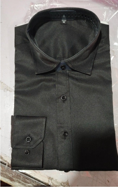 Men's shirt plus fat to increase casual long sleeves